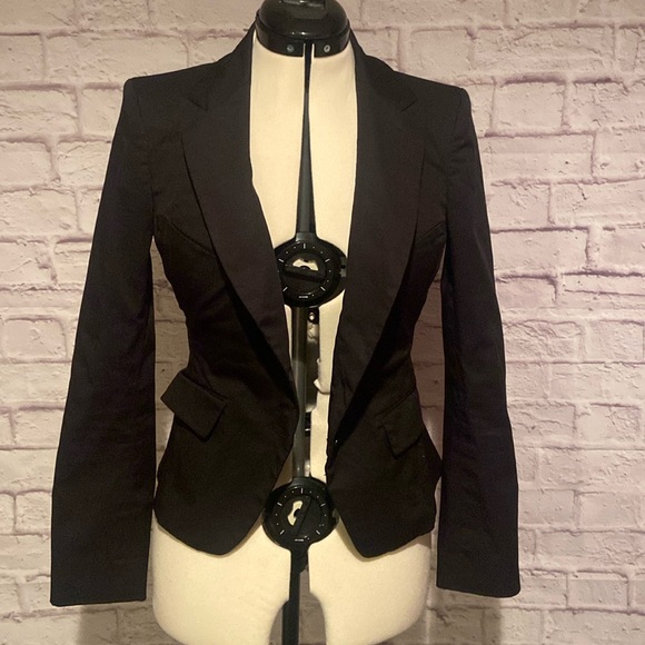 Body by Victoria Black Fitted Blazer Suit Jacket - Picture 1 of 7